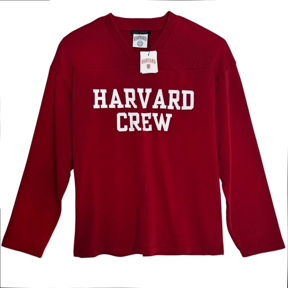 NWT ZARA X HARVARD UNIVERSITY CREW TEE LONG SLEEVE STREETWEAR SWAG MEDIUM - Picture 1 of 6